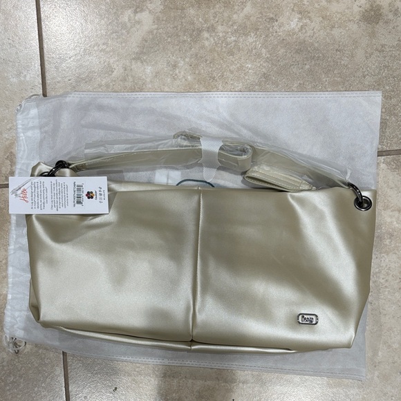 lug Handbags - NWT Lug Half Plunge Metallic Champagne Shoulder Bag